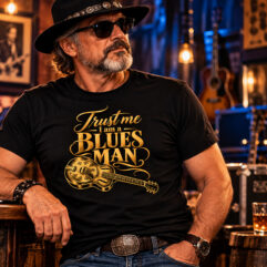 "Blues Man" T-paita musta