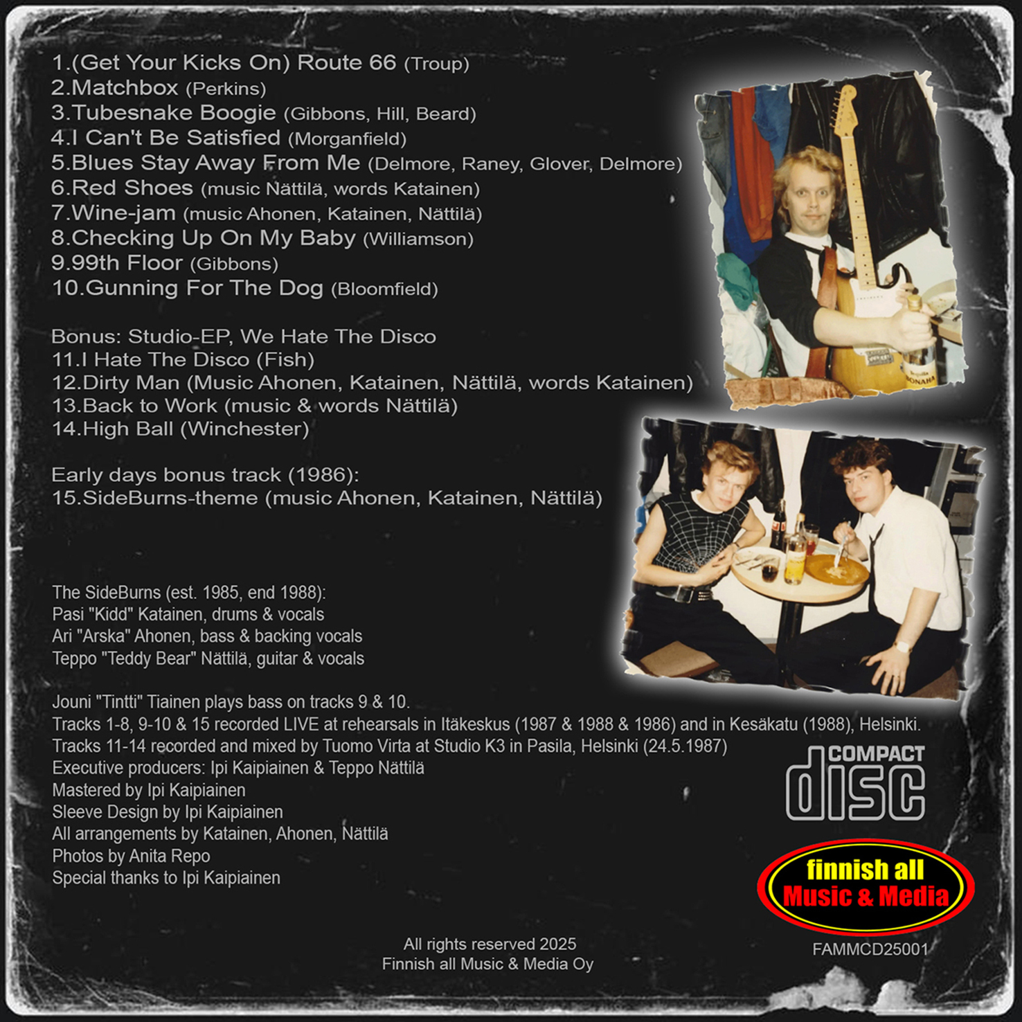 The SideBurns-"Rockin' and Furious! (CD 2025) - Image 2